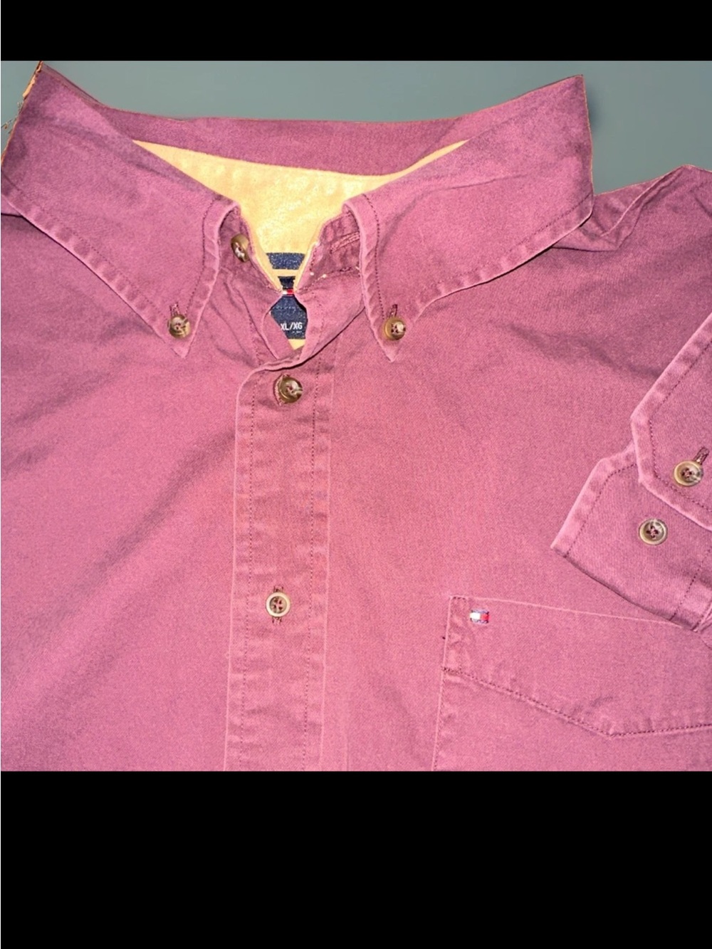 Tommy Hilfiger Men’s Button-Down Shirt in Mauve